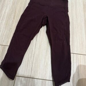 Lululemon Athletica Purple/burgandy Performance Leggings